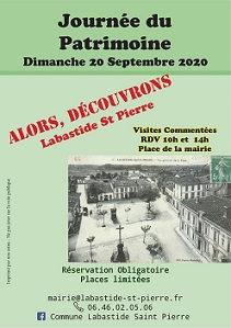 Illustration de « Journées du Patrimoine - Alors découvrons Labastide Saint Pierre »