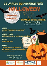 Illustration de « Le Jardin du Partage fête halloween »