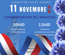 Illustration de « Cérémonie de commémoration de l'Armistice de la guerre 14-18 »