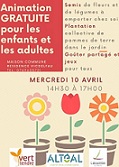 Illustration de « Animation Semis de fleurs et de légumes à emporter »